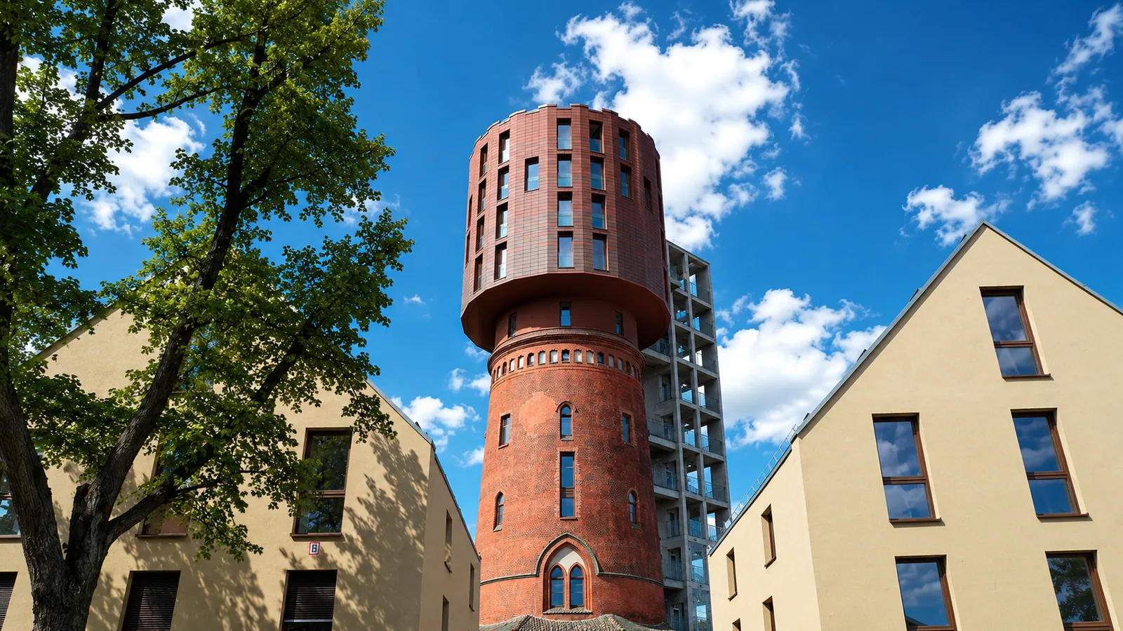 Wasserturm Berlin-Altglienicke — Industriedenkmal, zu Wohnraum entwickelt.